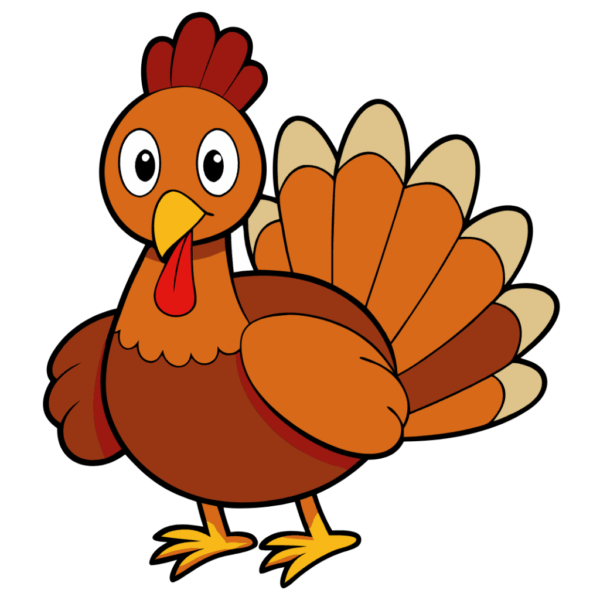 Thanksgiving Turkey Clipart - Simple