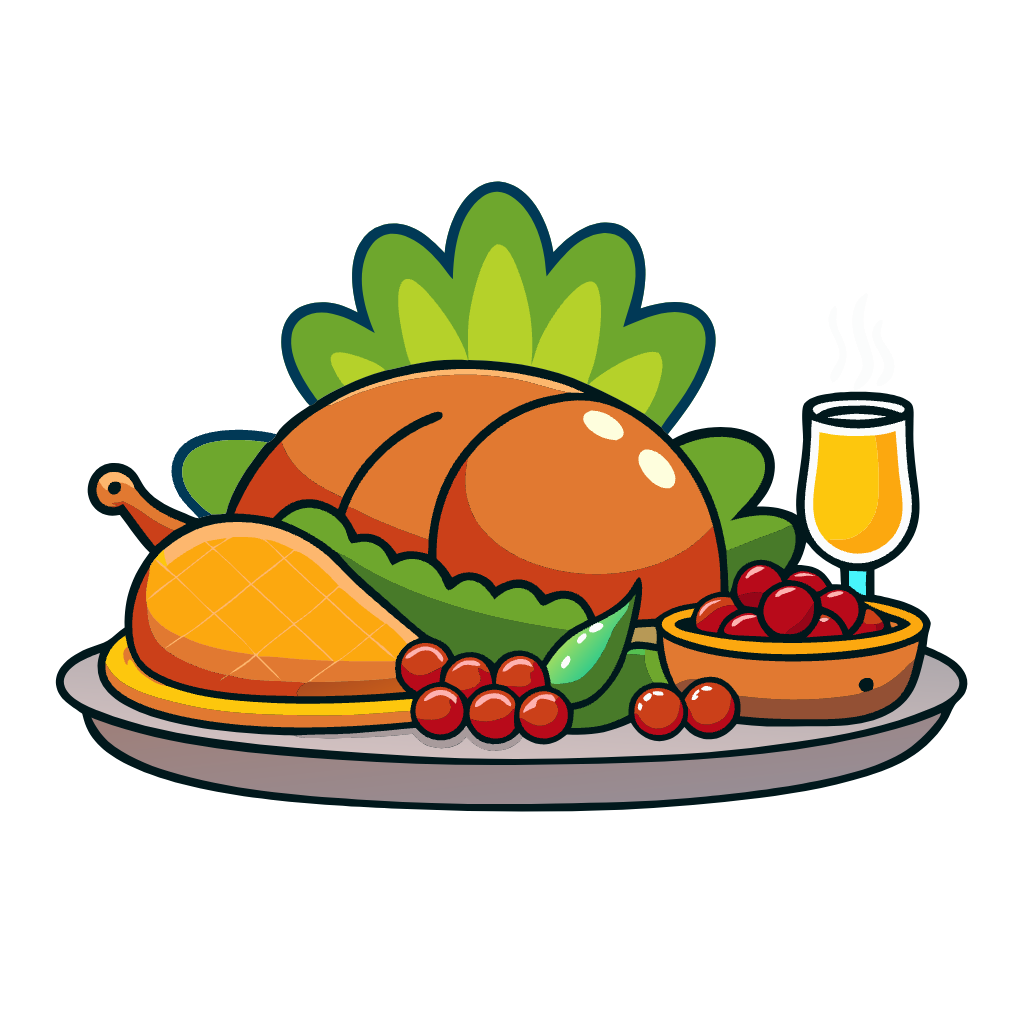 Turkey Dinner Clipart