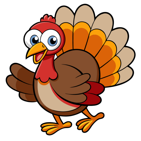 Happy Thankful Turkey Clipart