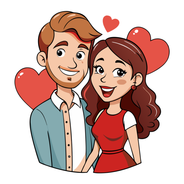 Valentine Couple Clipart