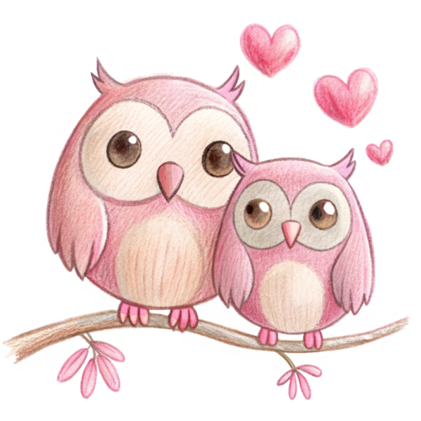 Valentine Owl Clipart