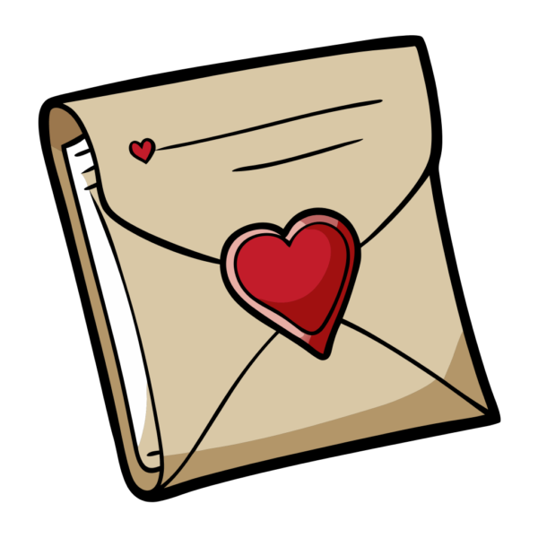 Valentines Day Envelope Clipart