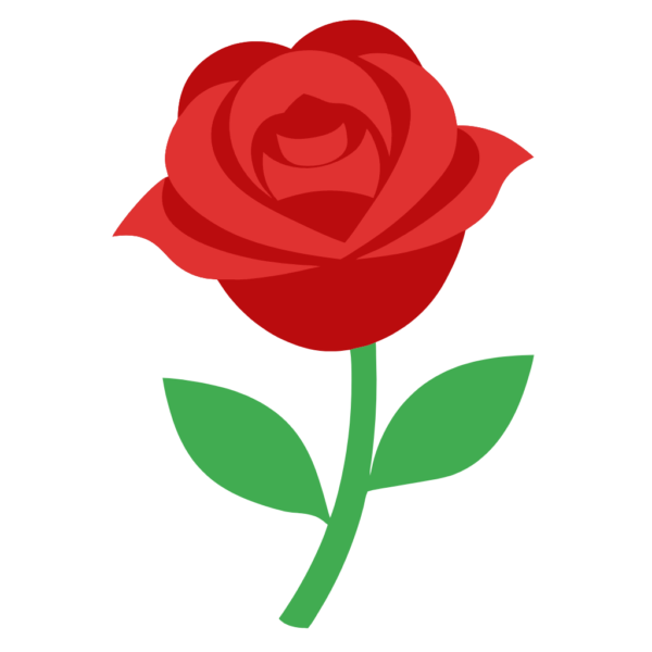 Valentines Red Rose Clipart