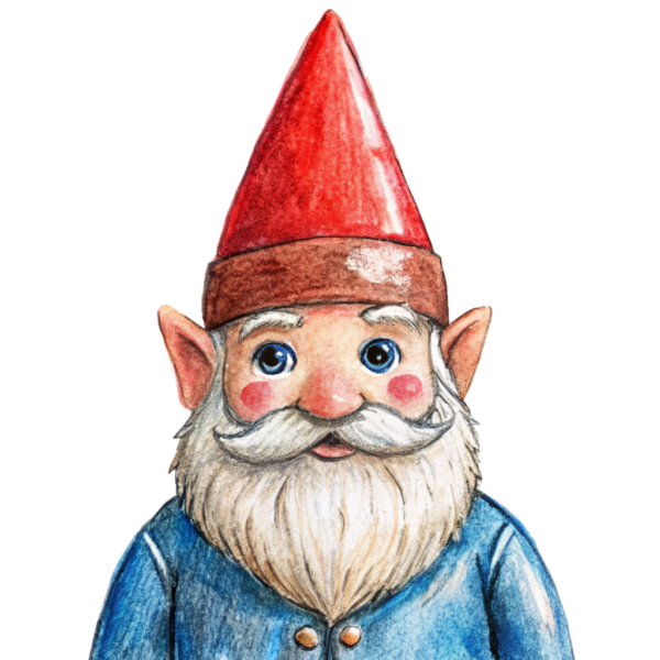 Watercolor Christmas Gnome Clipart