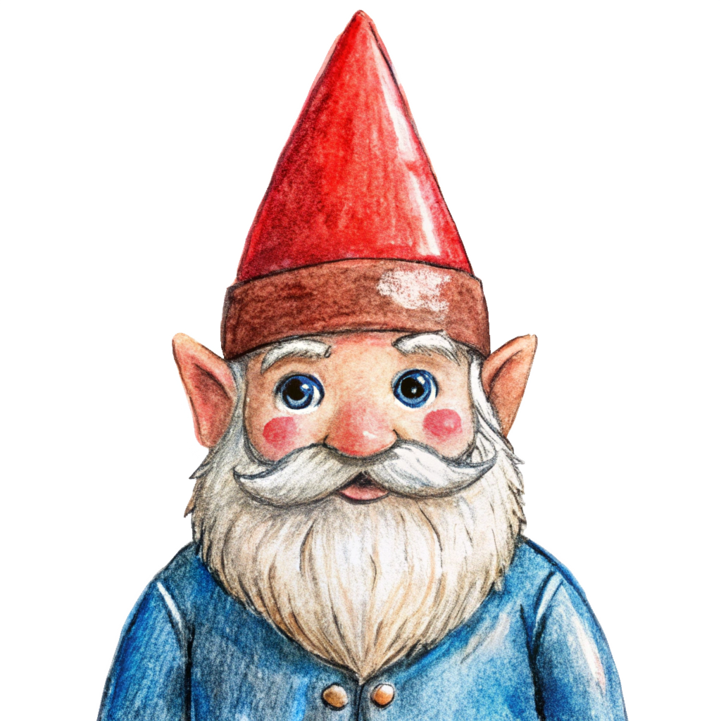 Watercolor Christmas Gnome Clipart