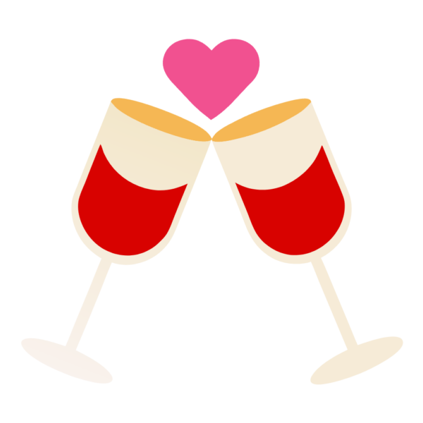 Wine Toast Illustration