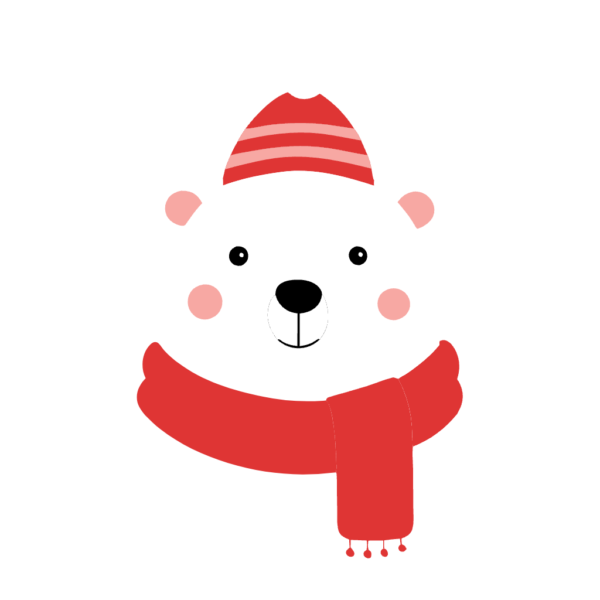 Winter Polar Bear Clipart