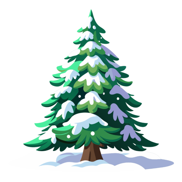 Winter Tree Clipart Illustration