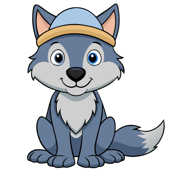 Wolf Sitting Clipart