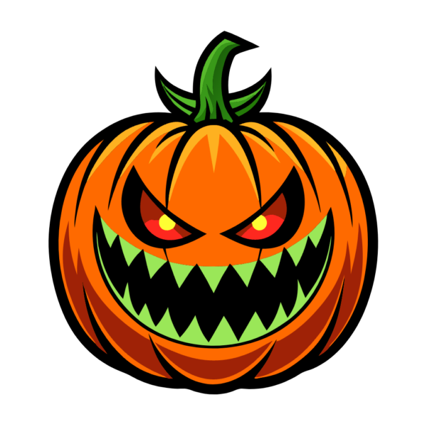 Scary Jack O Lantern Halloween Pumpkin Clipart