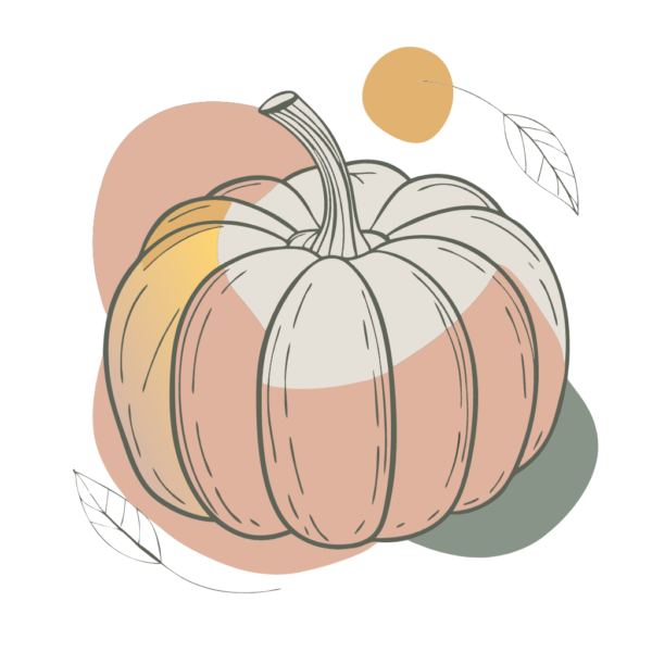 Clipart of Pumpkin - Aesthetic Blobs