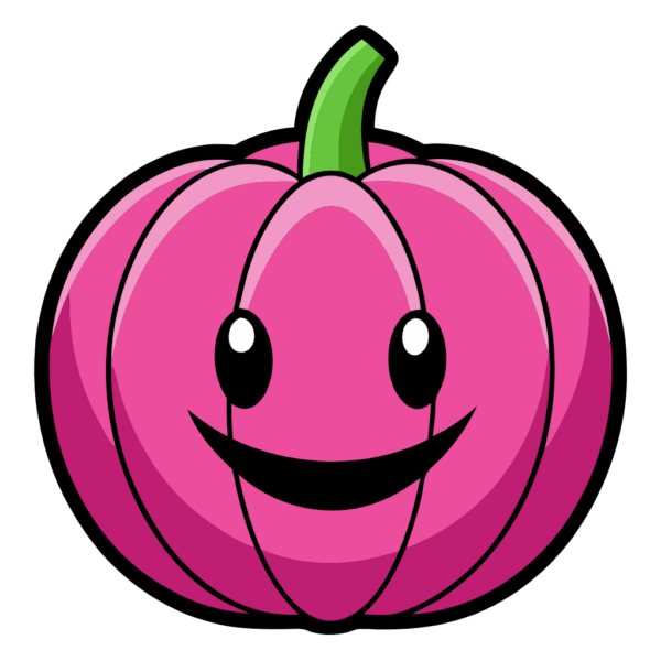 Cute Pink Pumpkin Clipart