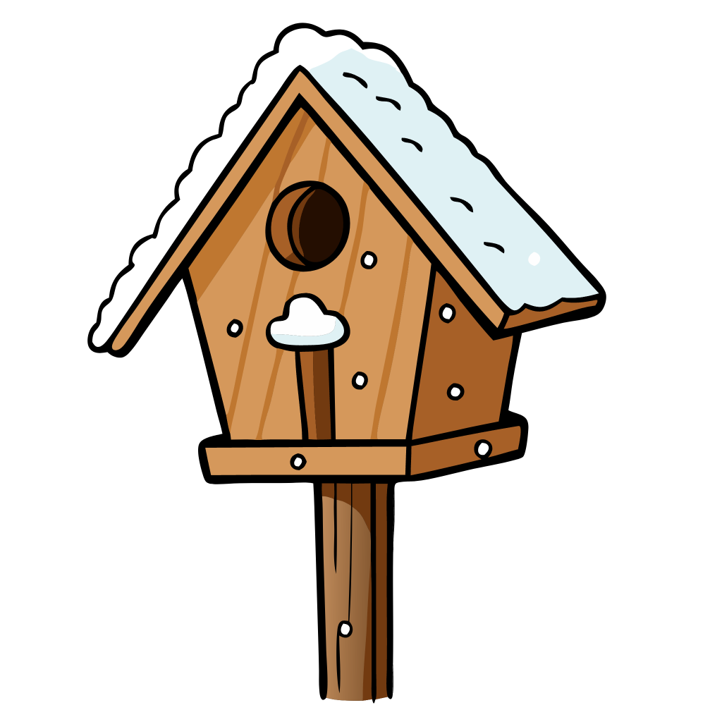 Bird Wooden House Clipart
