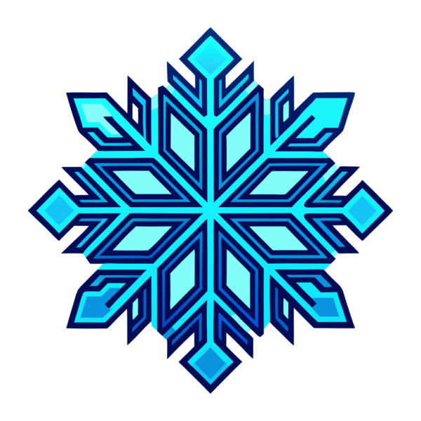 Blue Snowflake Clipart