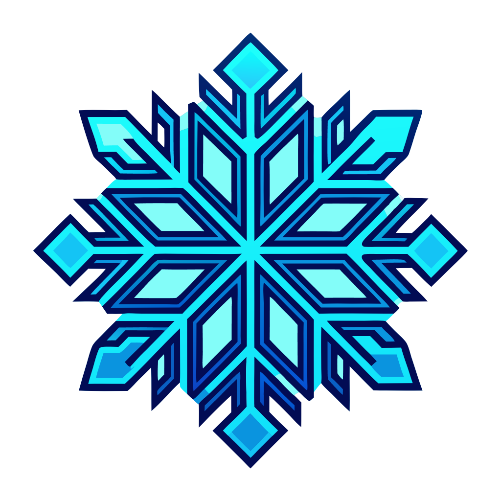 Blue Snowflake Clipart