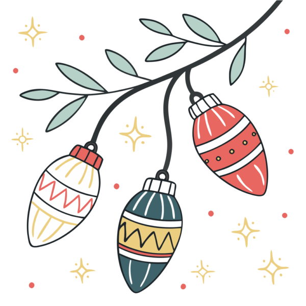 Decorative Christmas Bulbs Clipart