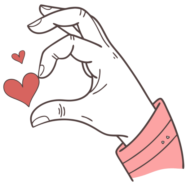 Hand Love Valentines Clipart