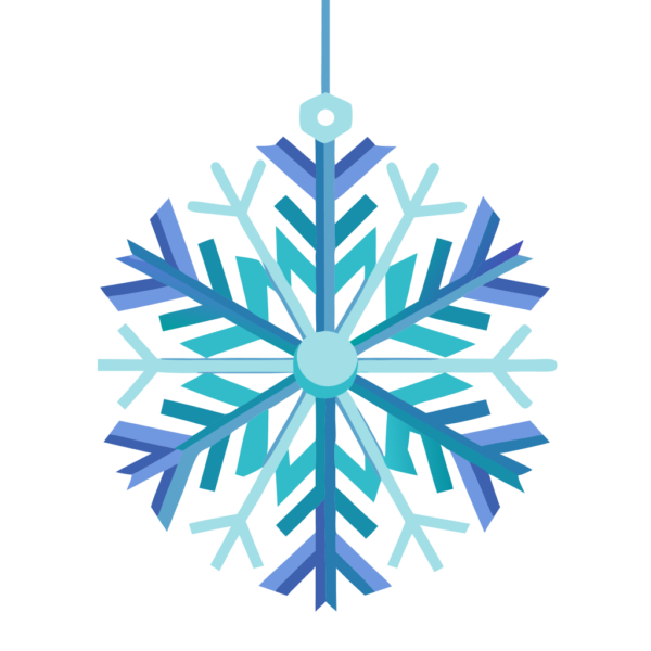 Hanging Snowflake Clipart