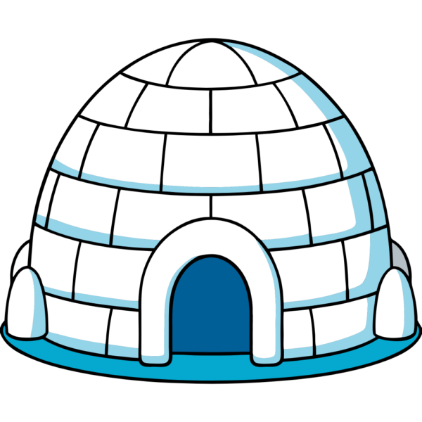 Igloo House Clipart 01