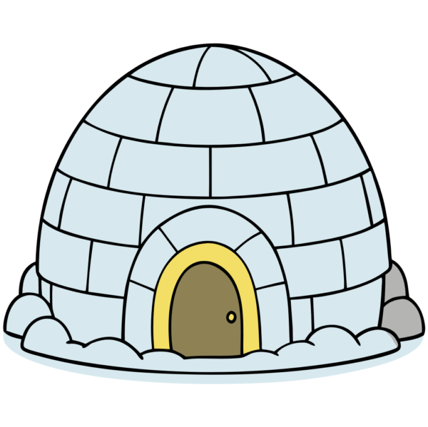 Igloo House Clipart 02