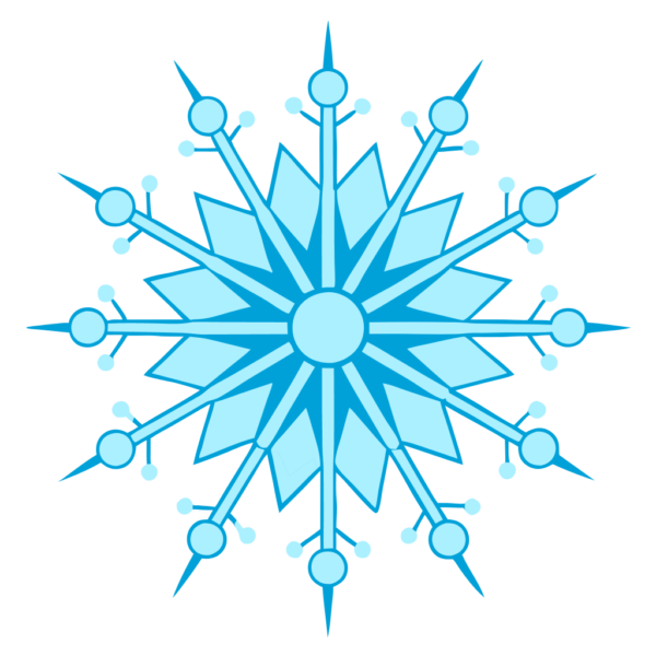 Needle Snowflake Clipart