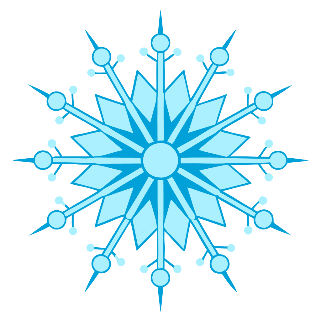 Needle Snowflake Clipart