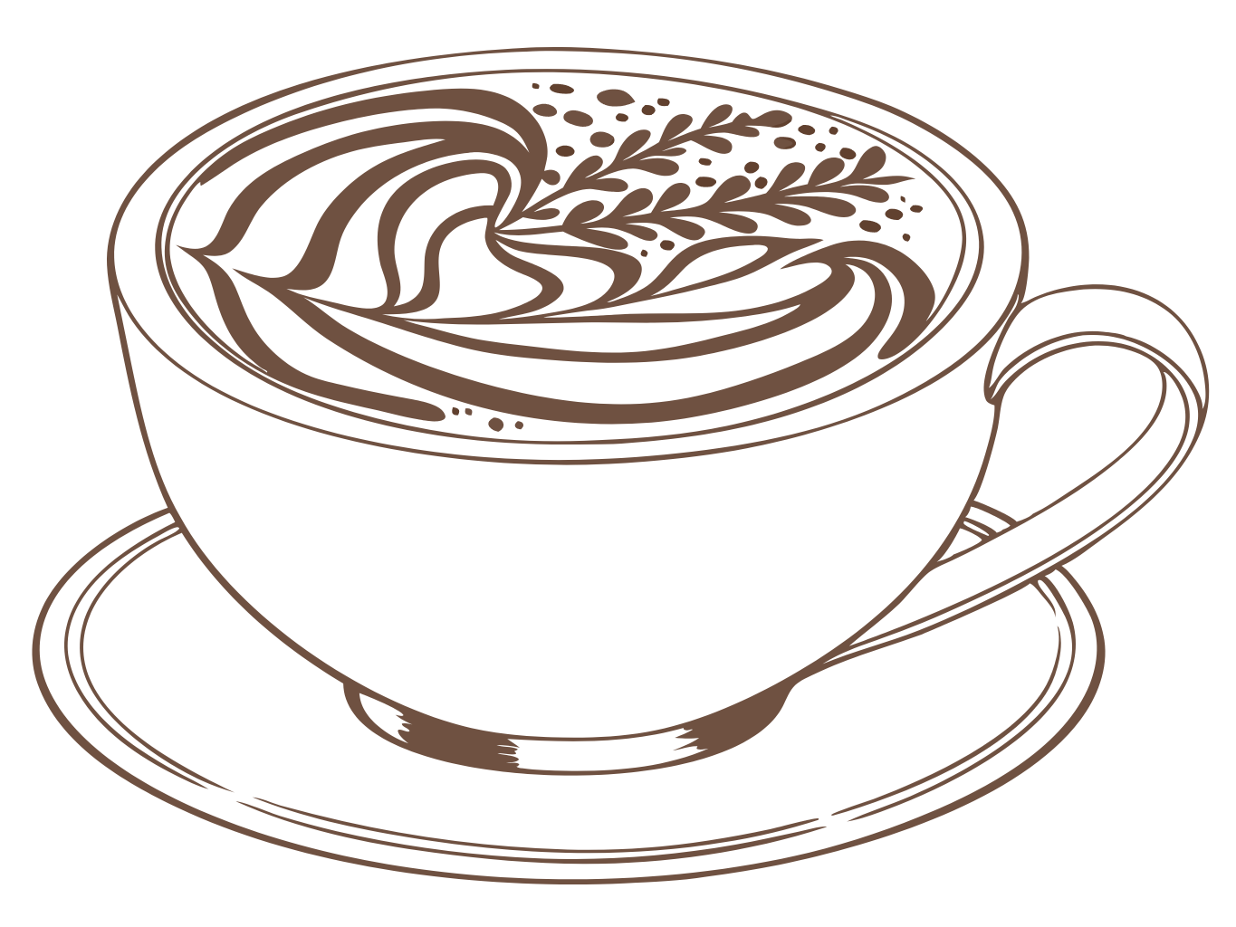 Outline Coffee Cup Clipart