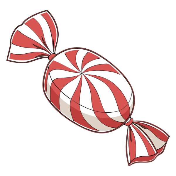 Peppermint Candy Christmas Clipart