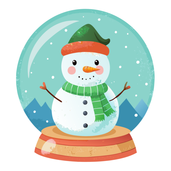 Snowman Globe Clipart