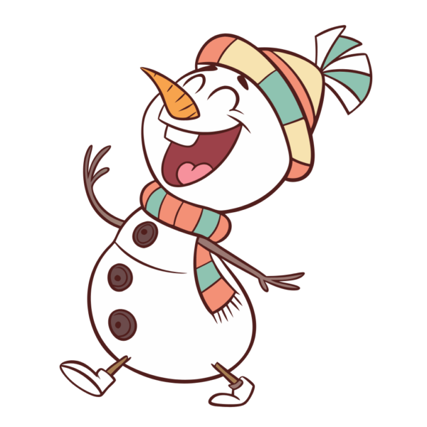 Snowman Happy Winter Clipart