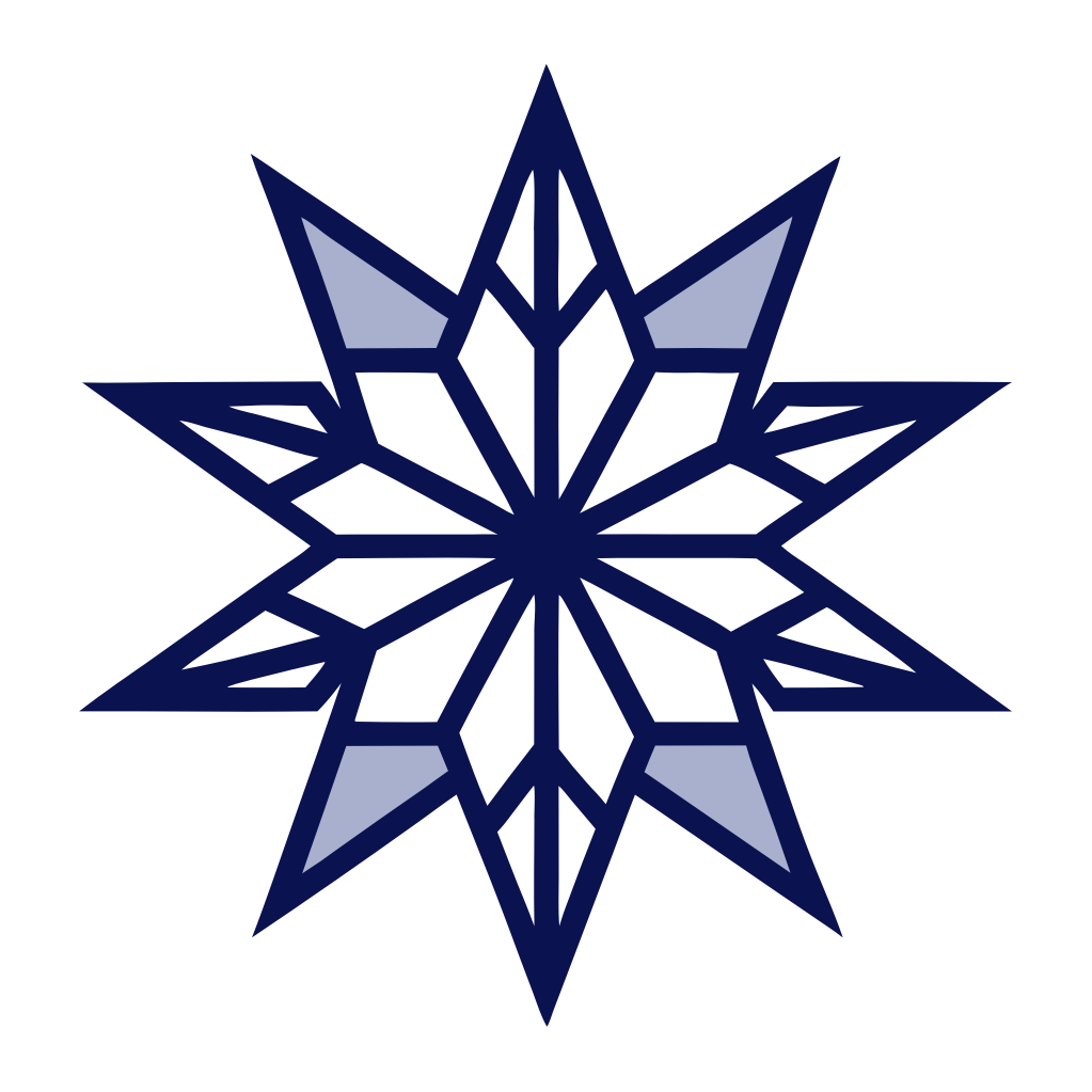 Star Shaped Snowflake Cipart