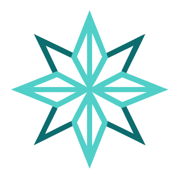 Star Shaped Winter Snowflake Clipart