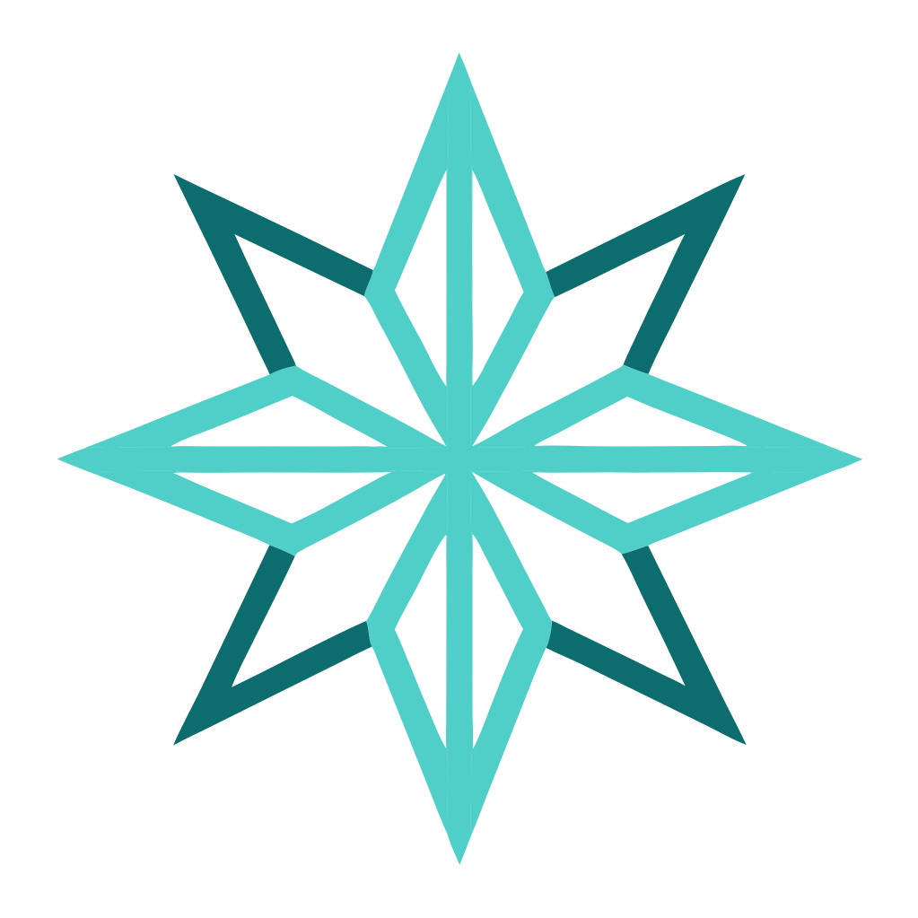 Star Shaped Winter Snowflake Cipart