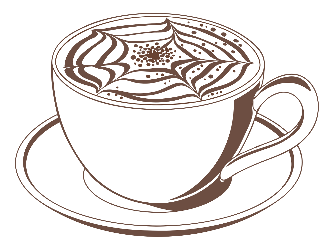 Stylish Coffee Cup Clipart