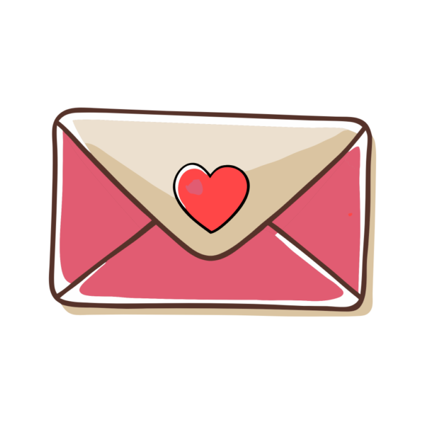 Valentine Day Envelope Clipart