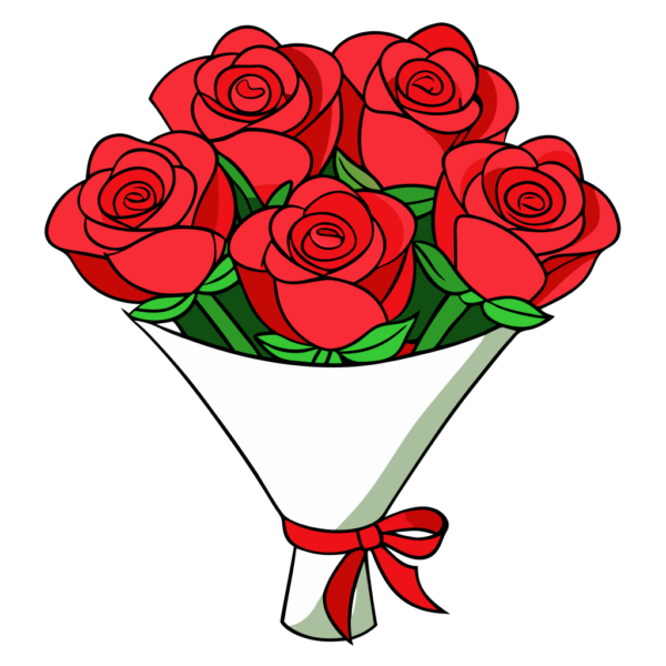 Valentine Rose Clipart