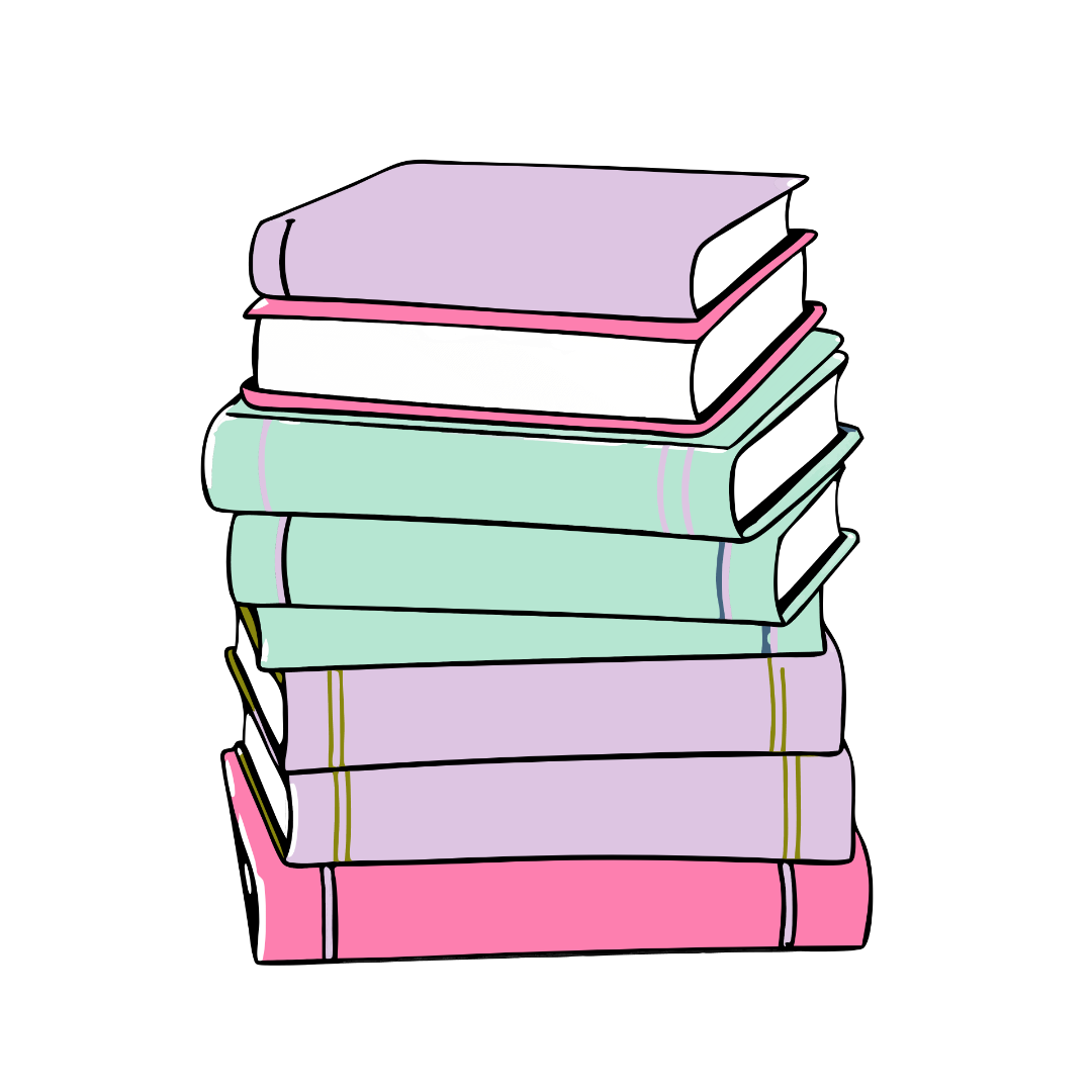 Aesthetic Book Stack Clipart_Neoclipart_com