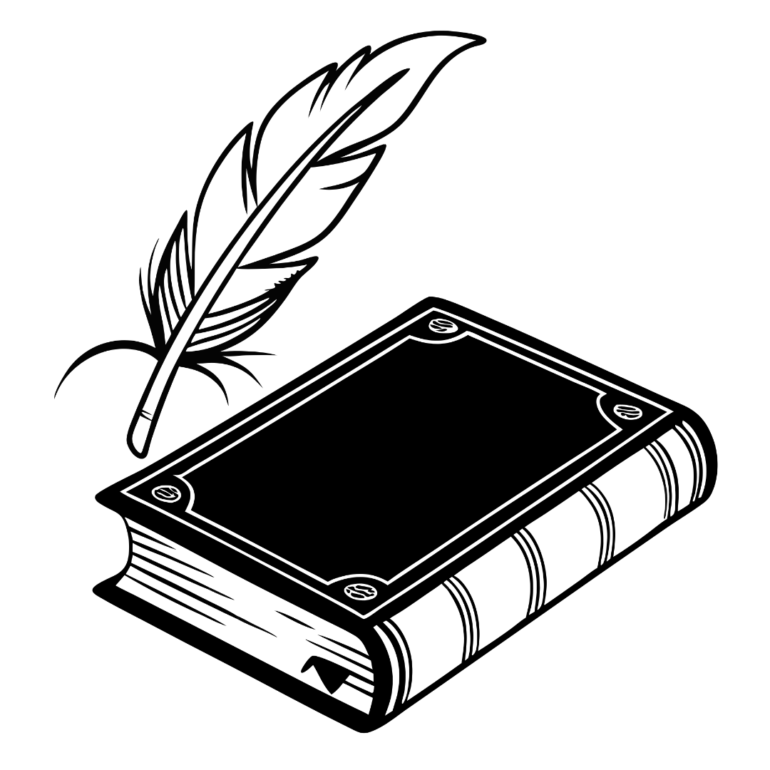 Book with Feather Clipart_Neoclipart_com