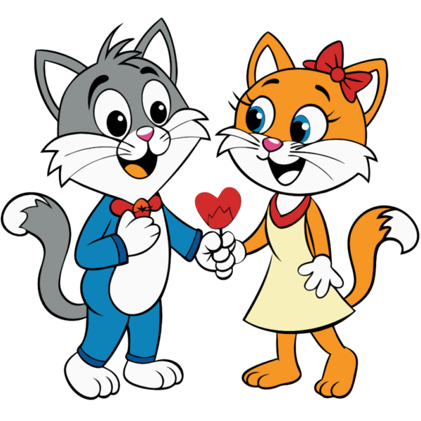 Cartoon Cat Proposal Clipart