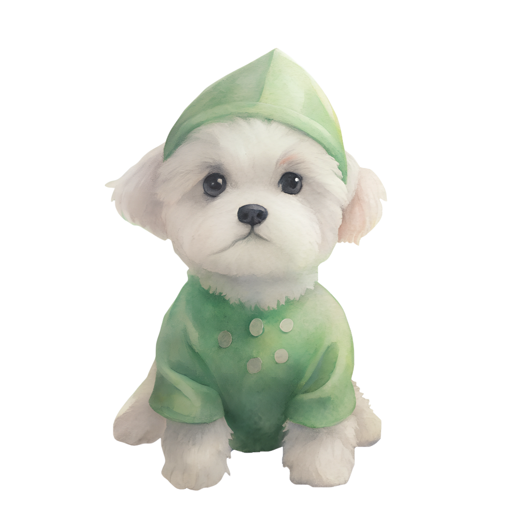 Cute Dog Clipart in St Patrick Day_Neoclipart_com