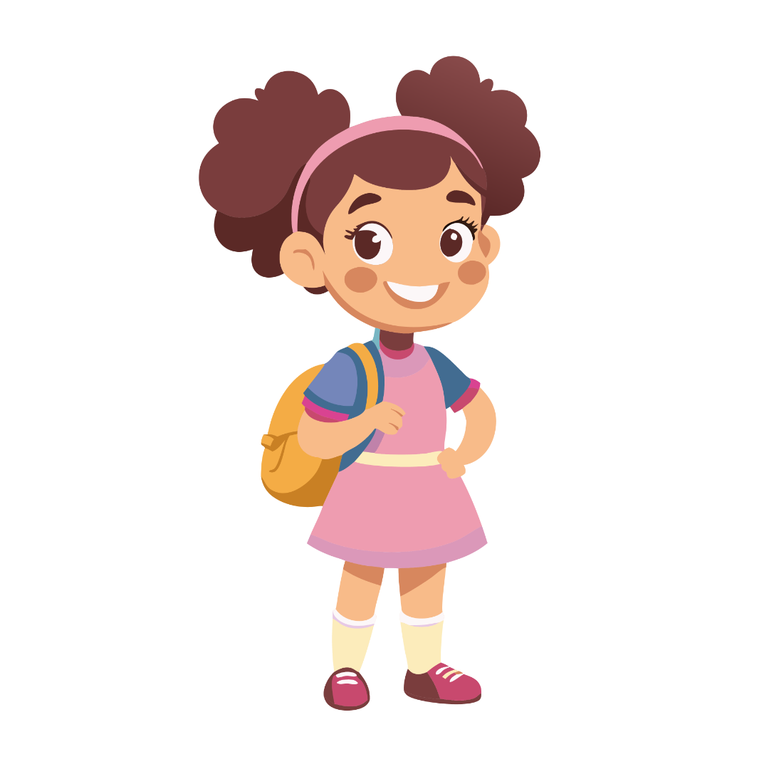 Cute Girl Going to School Clipart_Neoclipart_Com