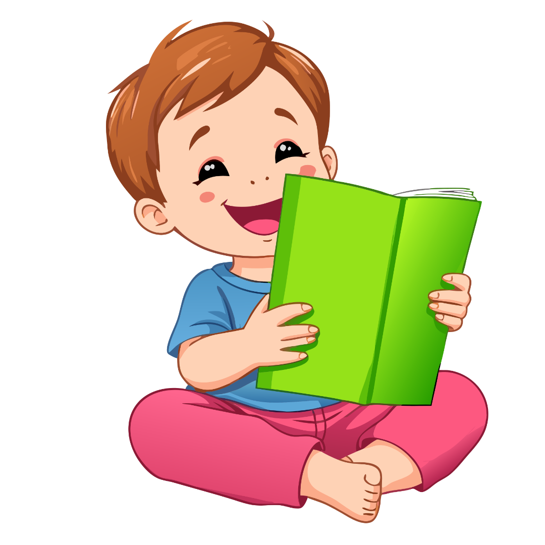 Cute Little Boy with Book Clipart_Neoclipart_com