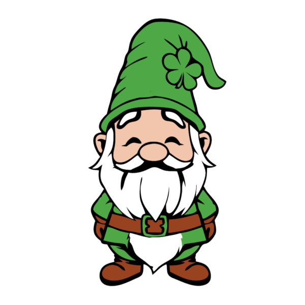 Cute St Patrick Gnome Clipart