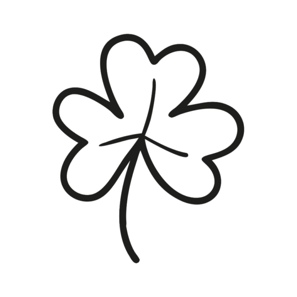 Doodle 3 Leaf Clover Sharmock Leaf Clipart