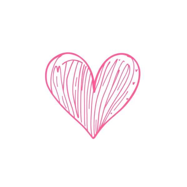 Doodle Pink Heart Clipart