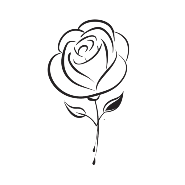 Doodle Rose Clipart