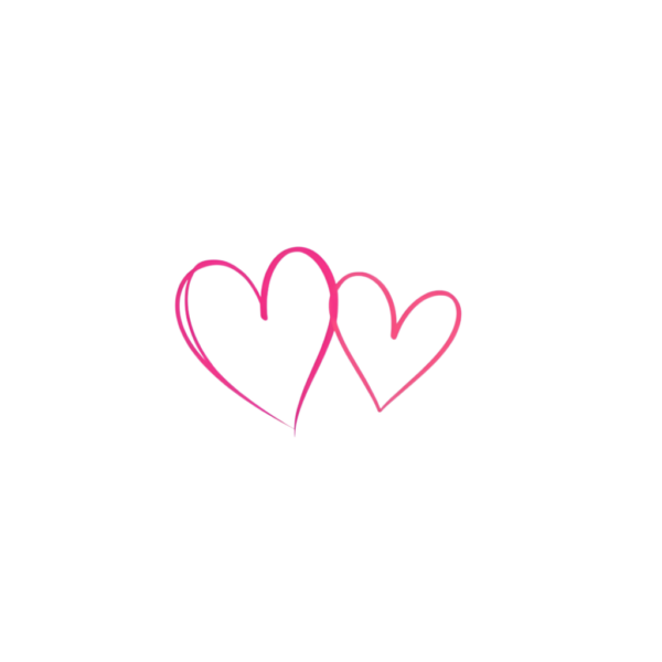 Doodle Two Heart Clipart