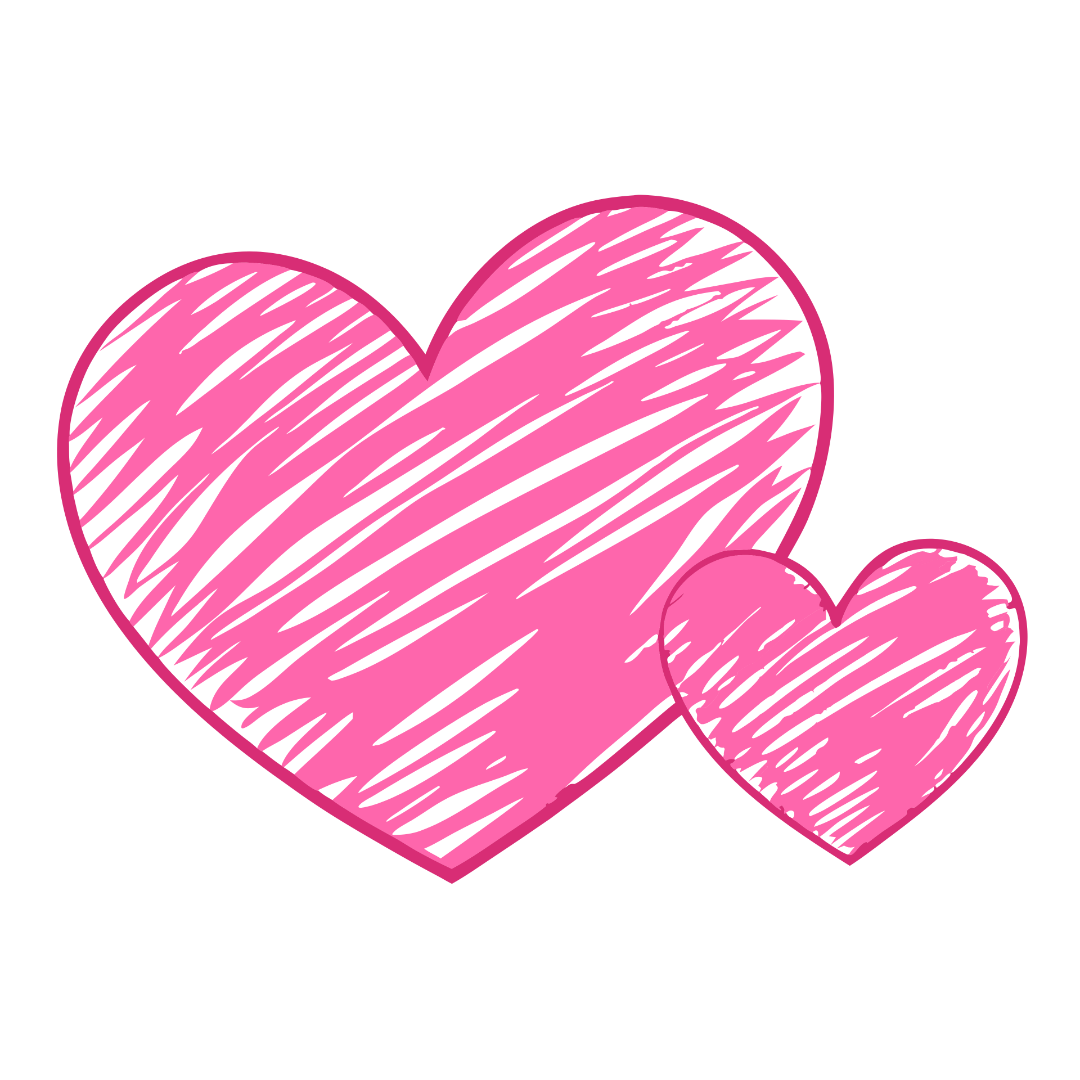 Hand Drawn Pink Love Heart