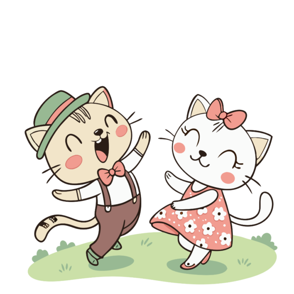 Lovely Couple Cat Clipart_Neoclipart_com