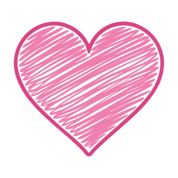 Pink Heart Doodle